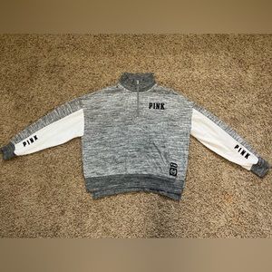 Victoria’s Secret Pink Sweater - Medium - Gray/White